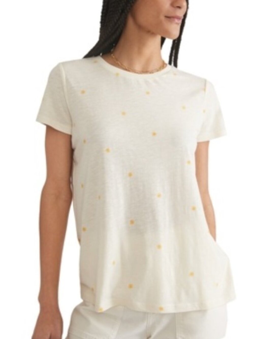 Marine Layer Swing Crew Tee Sun Print Size XL